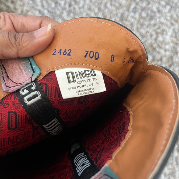 Dingo Purple and Blue Cowboy Boots - Picture 7 of 7